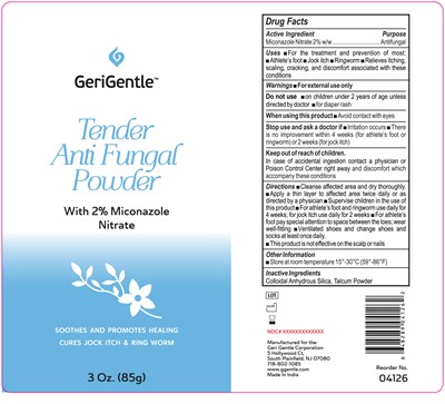 Drug Facts And Principal Display Panel (Tender Antifungal Powder Miconazole   Customer)